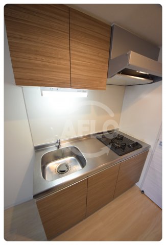 キッチン　La CASA玉造　2口ガスシステムキッチン