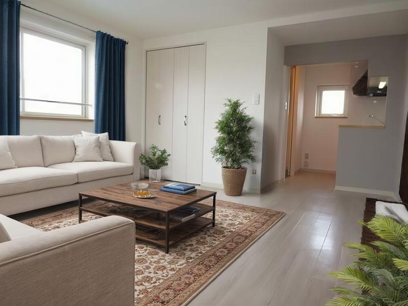 居室・リビング　本物件には実際に現地に家具は置かれておりません。