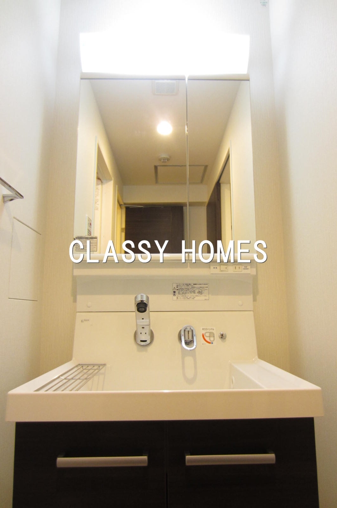 洗面設備　2012年竣工　フィヤージュ南桜公園：洗面所