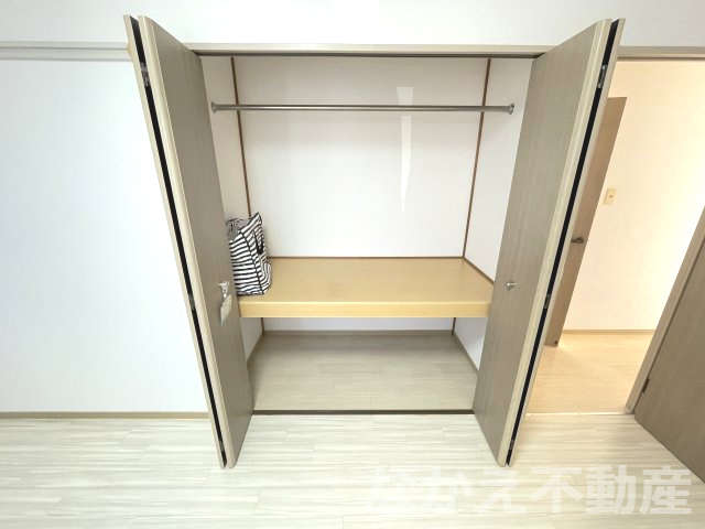 収納　たっぷりとした収納スペースです