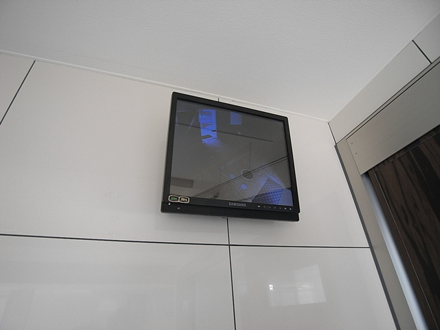 セキュリティ　防犯カメラがあります