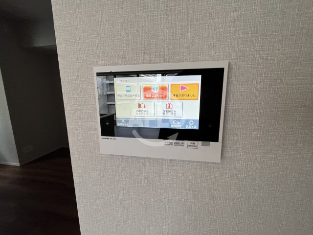 セキュリティ　リバーガーデンタワー上町台筆ヶ崎　TVモニター付きインターホ