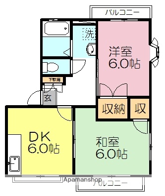 マインドムＢの間取り