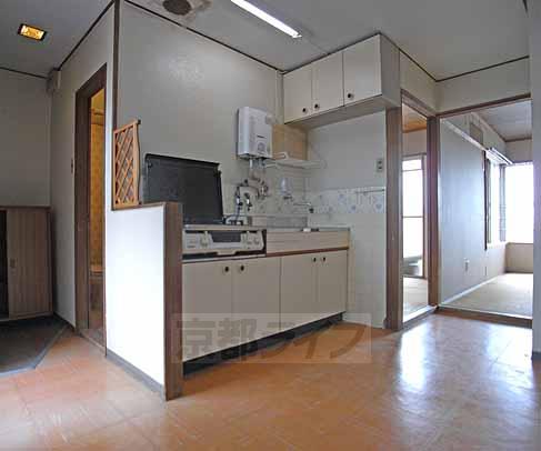 キッチン　２口コンロ設置可のキッチンです。