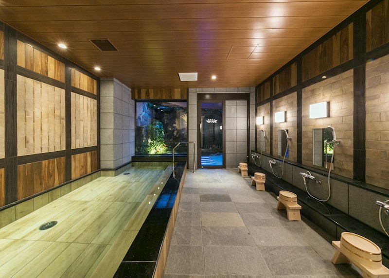 その他共有部分　露天風呂・塩サウナがある大浴場