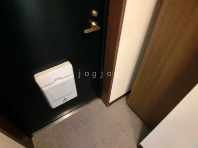 玄関　下駄箱やドアポストを完備しています。