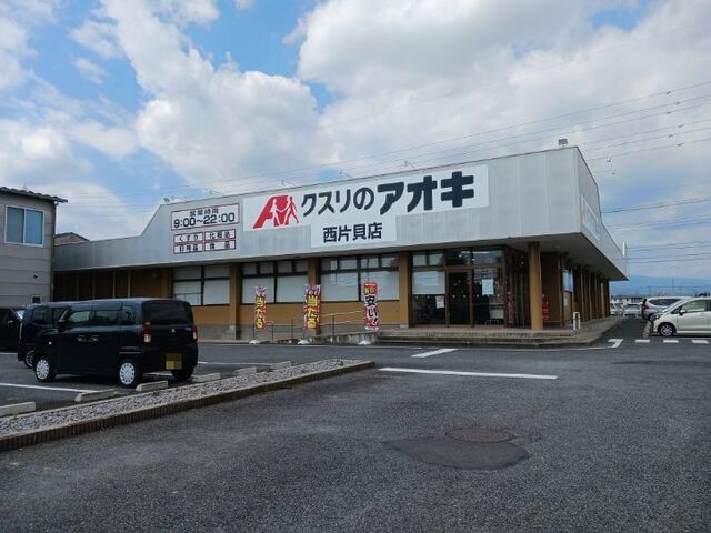 ドラックストア　クスリのアオキ西片貝店（ドラッグストア）まで900m