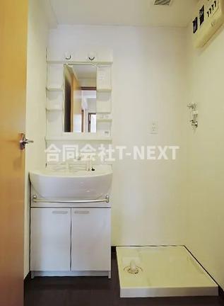 洗面設備　他号室の写真です。