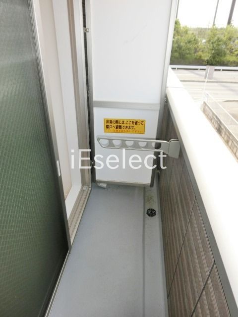 バルコニー　洗濯物もしっかり干せます