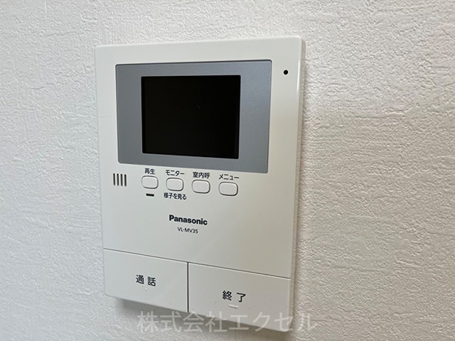 セキュリティ　カメラ付インターホンです。