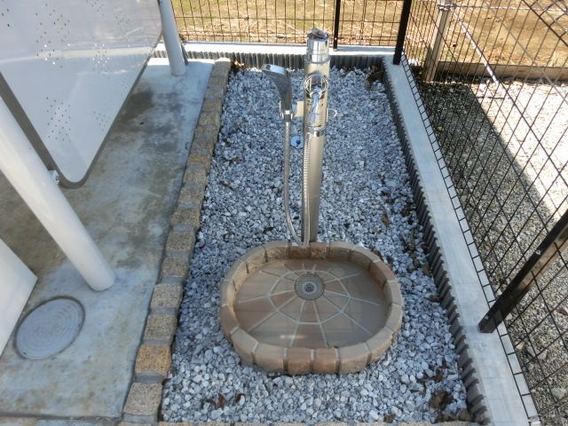 その他　ペットの足洗い場です