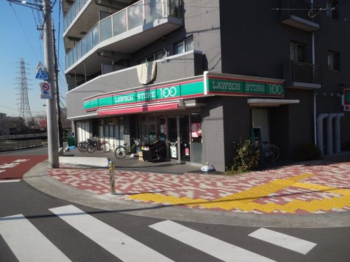 コンビニ　ローソンストア100 LS江戸川三角店（コンビニ）まで332m