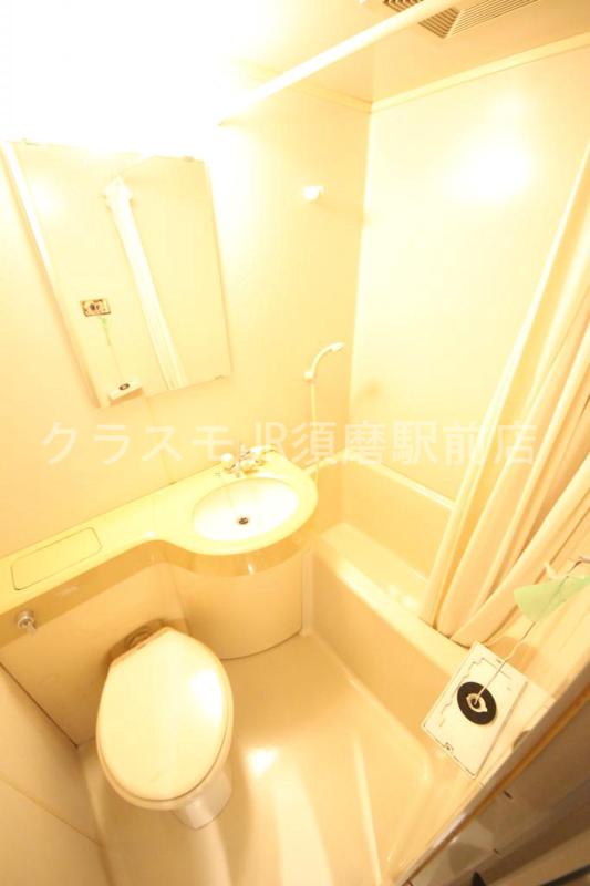 山陽電鉄本線 須磨寺駅 徒歩6分 3階建 築39年の風呂写真