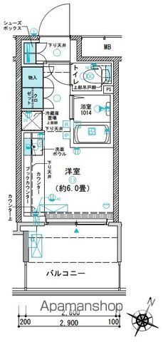 ＪＲ京浜東北線 赤羽駅 徒歩8分 8階建 築5年の間取り写真
