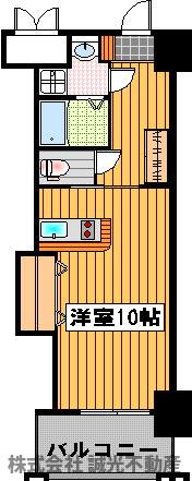 地下鉄七隈線 渡辺通駅 徒歩6分 12階建 築16年の間取り写真