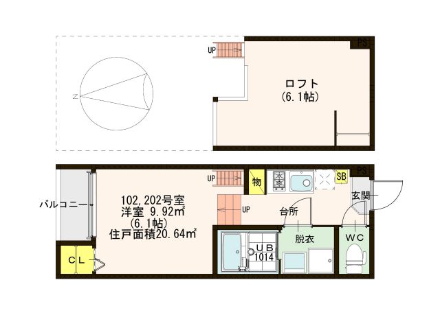 la clarteの間取り写真