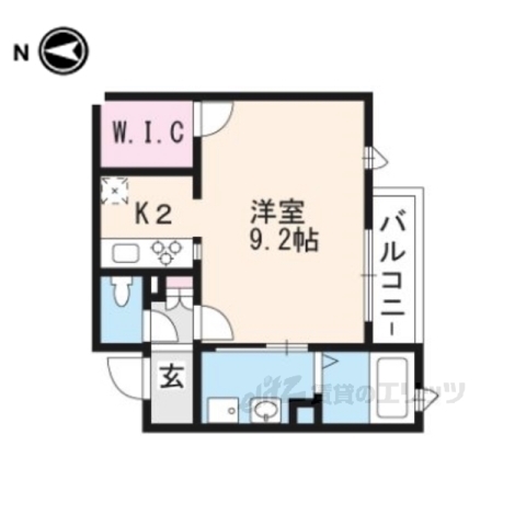 マンション茶山の間取り写真