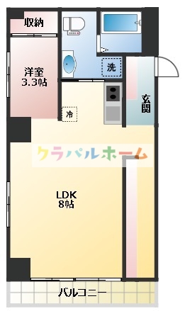 地下鉄御堂筋線 西中島南方駅 徒歩4分 11階建 築54年の間取り写真