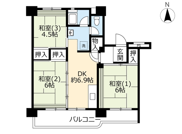 UR東坂戸の間取り写真