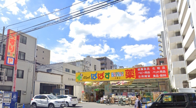 ドラックストア　どらっぐぱぱす石原店（ドラッグストア）まで733m
