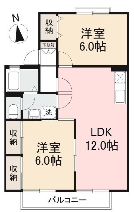 ロイヤルコート桜町A・B・C・Dの間取り写真