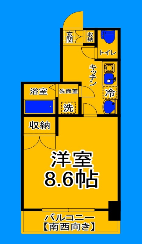 南海高野線 堺東駅 徒歩9分 10階建 築9年の間取り写真