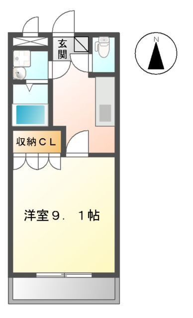 アヴェニュー下林の間取り写真