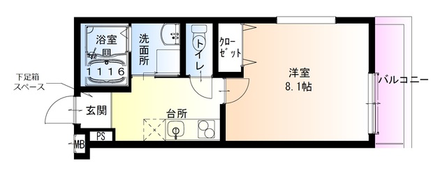 地下鉄谷町線 長原駅 徒歩2分 3階建 築3年の間取り写真