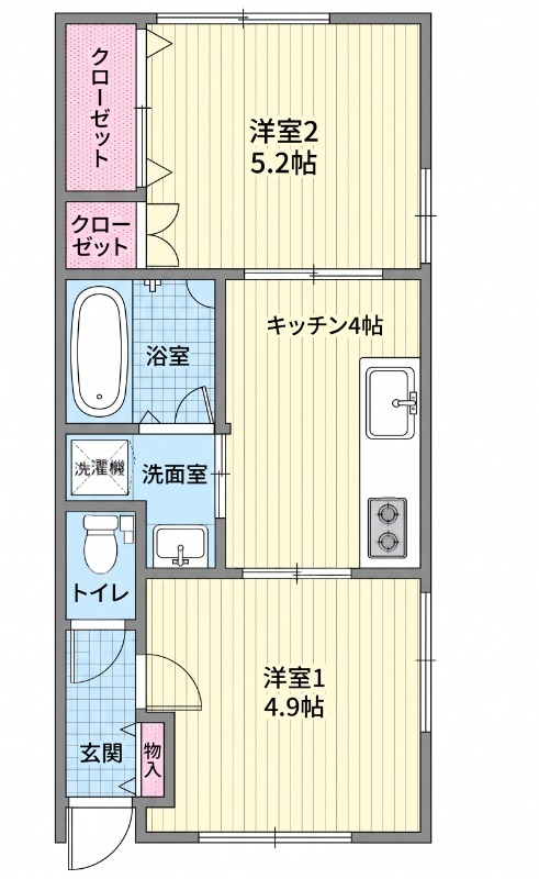 東尻池7丁目住宅の間取り写真