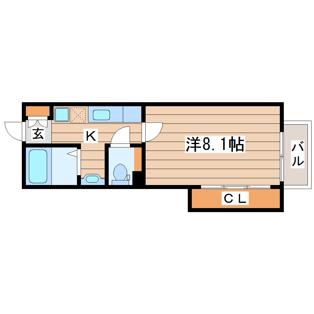 WISH五橋の間取り写真