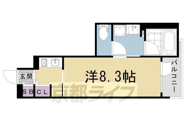 アクアプレイス京都北白川の間取り写真