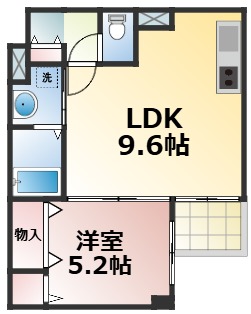 近鉄大阪線 布施駅 徒歩6分 4階建 築2年の間取り写真