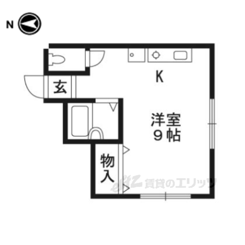 オーク西大路の間取り写真