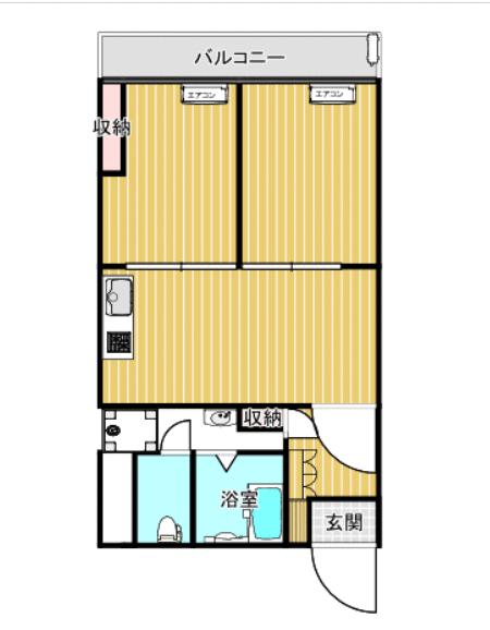 山下町ハイツの間取り写真