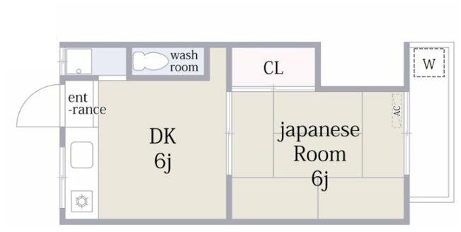 東京メトロ丸ノ内線 四谷三丁目駅 徒歩8分 2階建 築38年の間取り写真