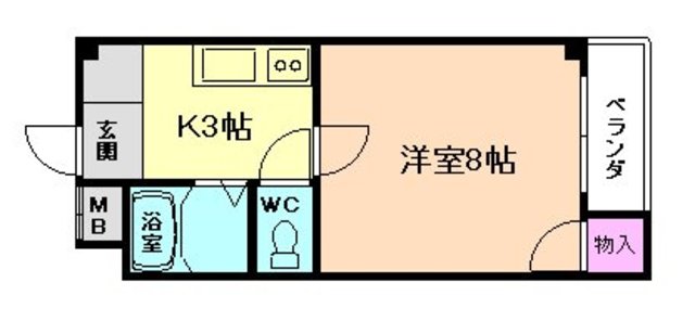 ツリガミ海老江ツインビルIIの間取り