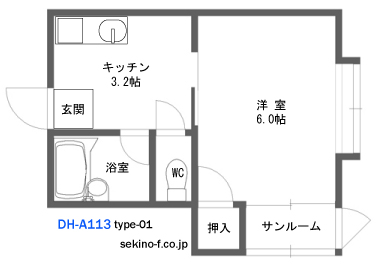 ドゥハウスＡ１１３_間取り_0