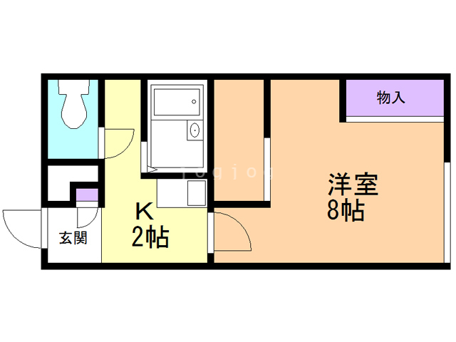 レオパレスひまわりの間取り