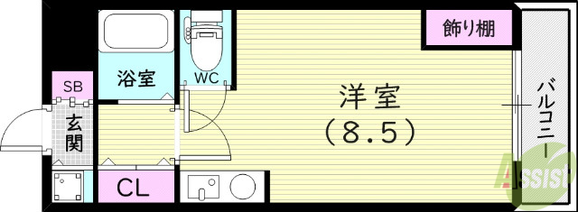 ルモンド西宮の間取り