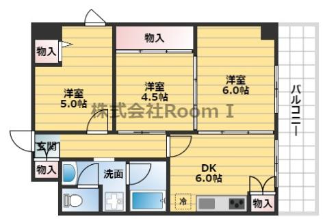 上三青山ハイツの間取り