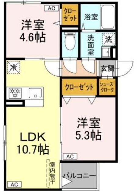 レクシア千住緑町の間取り