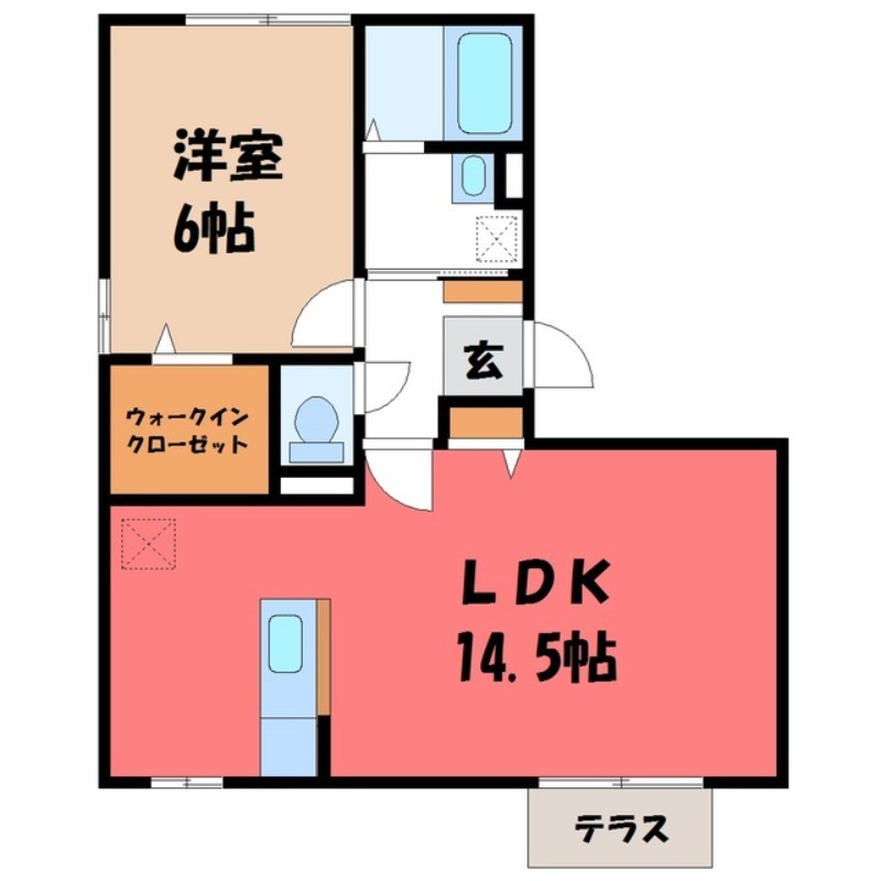 グランドキャッスルFUKUCHI Aの間取り