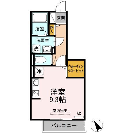 福山市松浜町のアパートの間取り