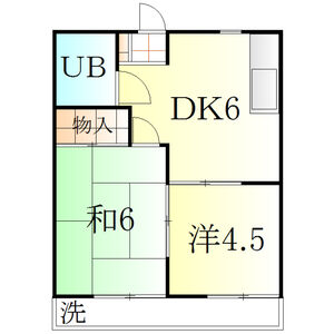 【コーポ栗見坂の間取り】