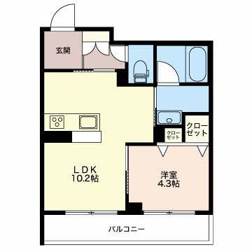 エクラシエ梅沢の間取り