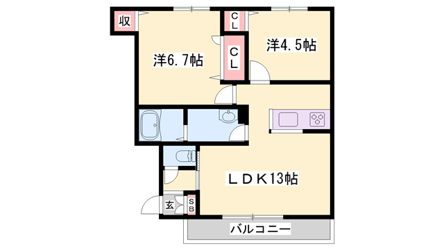 REGAME　R&Kの間取り