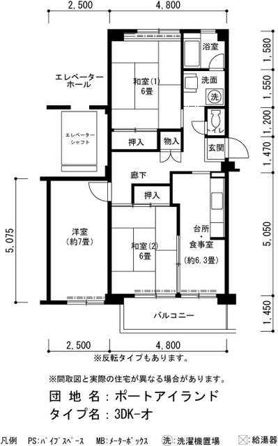 ＵＲポートアイランドの間取り