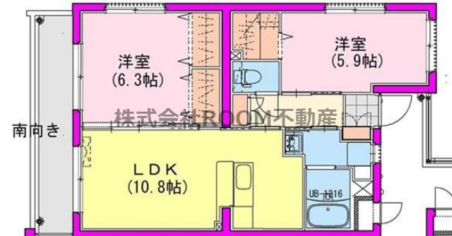 (仮称)都城栄町Uマンションの間取り