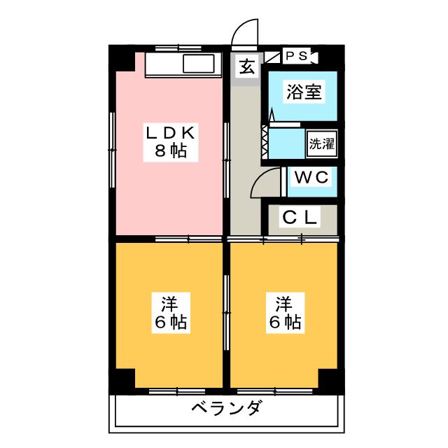 マンションフィオーレの間取り