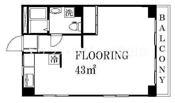 【品川区上大崎のマンションの間取り】